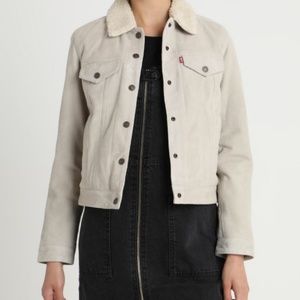 Levi’s Suede Sherpa Trucker Jacket